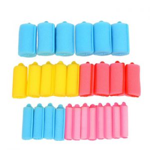 CkeyiN 27 Pcs Soft Sponge Hair Roller Flexible Foam Hair Styling Curlers Colorful Hairdressing Curling Tools 3.5cm/3cm/2.5cm/2cm