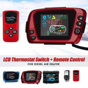 12V/24V LCD Display Thermostat Monitor Switch+Remote Controller Accessories For 5kw/8kw Car Heater Car Parking Diesel Heater