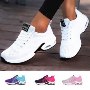 Ladies Trainers Casual Mesh Sneakers Pink Women Flat Shoes Lightweight Soft Sneakers Breathable Footwear Basket Shoes Plus Size