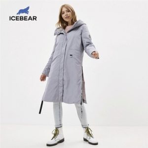 ICEbear 2020 Women spring jacket quality women coat long female parka  brand clothing GWC20066I