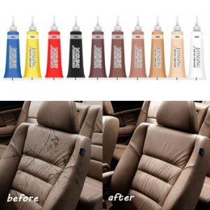 20ml Car Care Kit Liquid Leather Skin Refurbish Repair Tool Auto Seat Sofa Coats Holes Scratch Cracks Restoration Black For Car