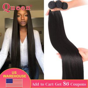 Long Straight Hair Bundles 30 32 40 Inch Human Hair Bundles Straight Peruvian Hair Bundles Remy Hair Extension 1/3/4 PCS QUEEN