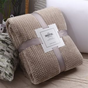 Super Soft Flannel Bedspread High Quanlity Sofa Throw Blanket Fleece Mesh Portable Car Travel Cover Christmas New Year Gift