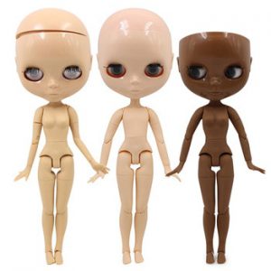 factory blyth doll joint body bjd toy without makeup shiny face for cutom doll DIY