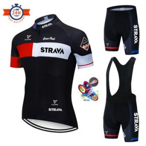 Summer Cycling Set 2020 STRAVA Men Bicycle Jerseys Breathable Mountain Bike Clothing Maillot Ropa Ciclismo Cycling Jersey Set