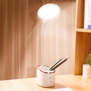 1800mAh 18650 Rechargeable Table Lamp Storage Pen Hoder Lamps Table 18pcs Led Touch Table Lamp USB Hose Student Led Desk Lamp