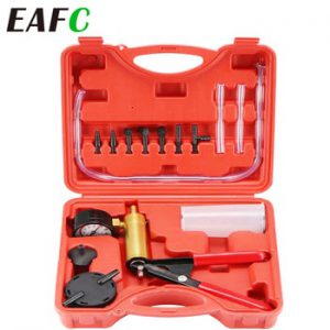 DIY Brake Fluid Bleeder Tools Vacuum Pistol Pump Tester Kit Aluminum Pump Body Pressure Vacuum Gauge