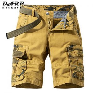 2021 Summer New Camouflage Tactical Cargo Shorts Men Khaki Jogger Military Cargo Shorts Men Cotton Casual Loose Men Shorts