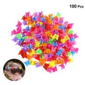 20/50/100pcs Butterfly Hair Clips Mixed Color Mini Hair Claws Barrettes Clamps Jaw Headwear Hair Styling Accessories Beauty Tool