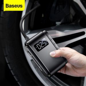 Baseus Portable Air Compressor Tyre Inflator Wireless Inflatable Auto Digital Electric Pump for Cars Motorcycle Bicycle Tires