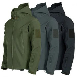 Military Shark Skin Soft Shell Jackets Men Tactical Windproof Waterproof jacket men Army Combat Jackets Mens Hooded Bomber Coats