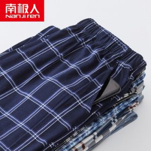 nanjiren cotton plaid pajama pants for adluts home furnishing cotton trousers cotton pajama men sleep bottom home wear