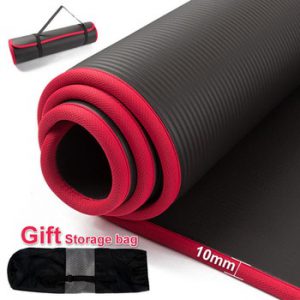 10mm Thickened Non-slip Yoga Mats Fitness Sports Gym High Quality NRB Tasteless Yoga Women Men Exercise Pilates Yoga Mat Bag