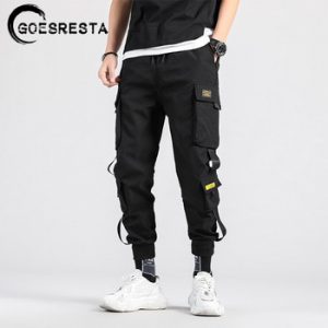 Black Cargo Pants Men Hip Hop Streetwear Jogger Harem Trousers Men Casual Harajuku Sweatpants Brand 2021 Summer New Men's Pants