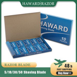 HAWARD Double Edge Shaving Blades 5/10/30/50 Pieces Safety Razor Blade Stainless Steel Straight Razor Blades For Shaving