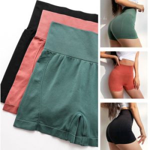 High waist Shorts Female Gym Leggings Women's Yoga Cycling Sports Shorts Seamless Push-Up Tummy Control Tights Booty Short Pants