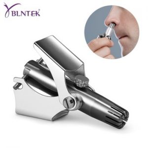 YBLNTEK Nose Trimmer for Men Stainless Steel Manual Trimmer for  Nose Vibrissa Razor Shaver Washable Nose Ear Hair Trimmer