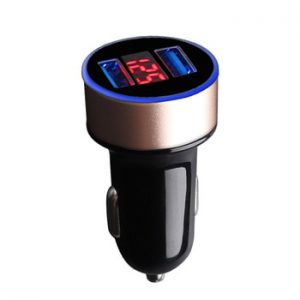 Car Charger 5V 3.1A Quick Charge Dual USB Port LED Display Cigarette Lighter Phone Adapter