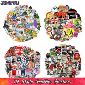 Laptop Stickers Cool Graffiti Cartoon Waterproof Sticker Retro Horror Adventure Style DIY Skateboard Motor Helmet Bike Car Decal