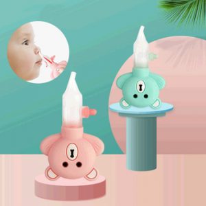 Children Baby Nasal Aspirator inhaler Pump Type Anti-backflow Cartoon Bear Equipment Safe Hygienic Nose aspirator Baby Care