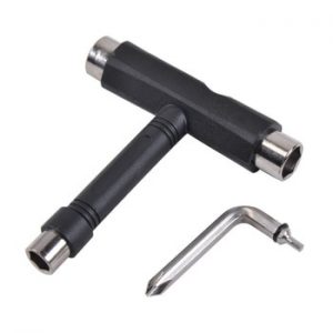 1set Skateboard Tools T Type Skate Scooter Skateboard Tools Kick Scooter Mini L Wrench Set assemble adjusting tool kit