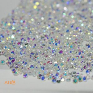 1.0 to 1.6mm 1440pcs AB Chaton Glass pixie Nail Art Rhinestone Micro Manicure Decoration Tiny Mini Rhinestones