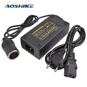 AOSHIKE Car Inverter AC 100V 220V to DC 12V Car Cigarette Lighter Converter Power Adapter Voltage Transformer Socket EU Plug