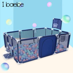 Kids Ball Pool Baby Playpen Children Ball Pool Safety Barrier Foldable Kids Football Basketball Field Playpen Fence For Child