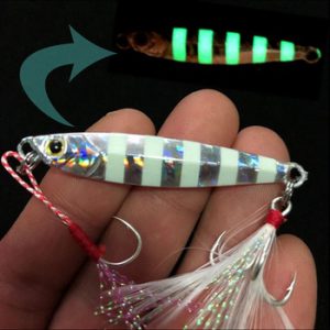 Ufishing Glow Jigging Fishing Lure 7g/4cm 10g/4.5cm 15g/5.2cm 20g/6cm Small Metal Shore Cast Jigs 1Pcs/Lot