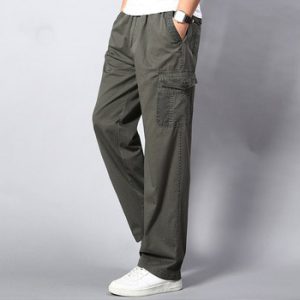 Men's Cargo Pants 2021 Casual Autumn Pockets Pants Men Outwear Streetwear Straight Slacks Long Baggy Large Trousers 5XL Clothes