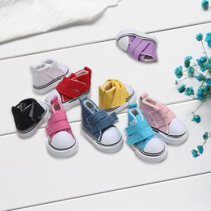 1 Pair 5cm Doll Canvas Shoes Seakers Doll Toy Footwear Sports Tennis Shoes Children Gift Toys