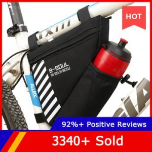 B-SOUL Waterproof Bike Triangle Bag For Bicycle Front Frame Bag Cycling Top Tube Bag Water Bottle Pocket Bicycle Bag