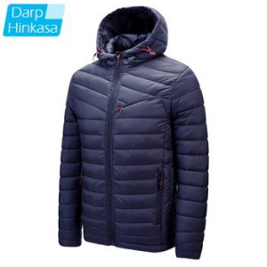 DARPHINKASA Winter Jacket Men Parka  Jacket Casual Solid Color Jacket Men Hooded Parka Coat Jacket Thick Warm Men Jacket