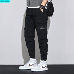 Spring and Summer Big Men Trousers Knitted Sports Pants Men Pants Loose Korean Version of All-Match Overalls Trousers Men