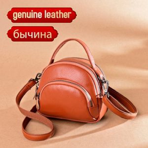 Genuine Leather Real Cowhide Fashion Women Bags High Quality Luxury Ladies Shoulder Bags Small Women Crossbody Messenger Bags