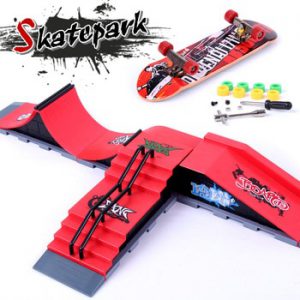 Finger Skateboards Skate Park Ramp Parts for Tech Practice Deck Children Gift Set Fingerboard Toys Sport Game for Kids Children