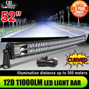 CO LIGHT 52 42 32 22 inch Curved LED Light Bar 420W 620W 820W 1020W Flood Spot Combo Led Work Light Bar For Offroad UAZ 12V 24V