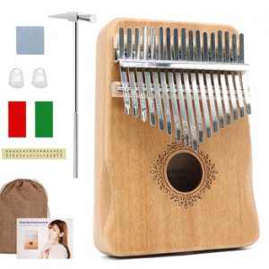 Kalimba 17 Keys Thumb Piano High Quality Wood Mahogany Mbira Body Musical Instruments Kalimba Piano Creative Music Box