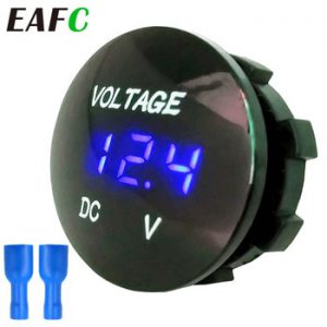 DC 12V-24V Digital Voltage Meter Car Motorcycle Voltmeter Voltage Tester for Car Auto Motorcycle Boat ATV Truck