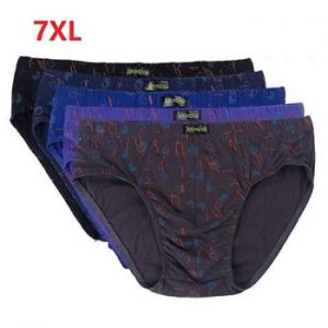 5pcs/lot 7XL 6XL 5XL 100% Cotton Men Briefs Comfortable Men Underwear Briefs Underpants Panties Male Male Underwear Comfortable