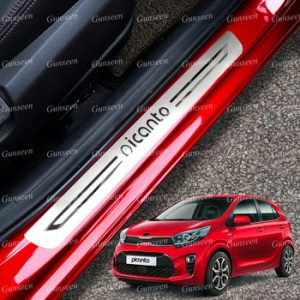 Car Accessories For Kia Picanto GT X Line Stainless Steel Door Sill Auto Pedal Protectors Sticker 2021 2015 2016 2019 2018 2020