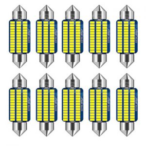 10PC C5W LED Canbus Festoon 31mm 36mm 39mm 41mm canbus Interior Reading Light License Plate Lamp White