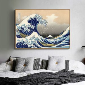 The Great Wave of Kanagawa Ukiyoe Japanese Art Poster Vintage Wall Canvas Print Famous Painting Living Room Decoration Picture