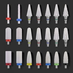 Ceramic Nail Drill Bit For Electric Manicure Drills Machine Milling Cutter  Nail Files Manicure Cutter Nail Art Tools