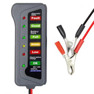 12V Automotive Car Battery Tester LCD Digital Test Analyzer Auto System Analyzer Alternator Cranking Check