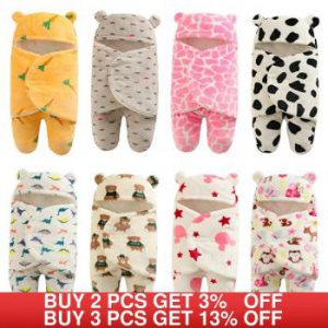 Soft Newborn Baby Wrap Blankets Baby Sleeping Bag Envelope For Newborn Sleepsack 100%Cotton thicken Cocoon for baby 0-9 Months