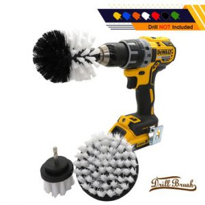 3Pcs Drill Brush Attachment Set  for Cleaning  Leather and Upholstery Sofa Wooden Furniture Car Bathroom Auto Wheel Cleaning