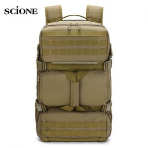 65L Tactical Military Outdoor Shoulders Package Waterproof Nylon Backpack Trekking Climbing High Capacity Travelling Bag   X167A