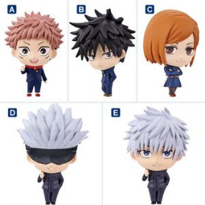 2021 5pc/set jujutsu kaisen figurine 5cm cute Gojo Satoru Itadori Yuji Fushiguro Megumi Kugisaki Nobara PVC anime action figure