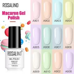 ROSALIND Gel Varnishes Gel Nail Polish For Manicure Varnish Hybrid Semi Permanent Top Base Of Nails Macaron Gel Polish